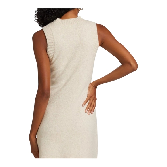 DH new York Rosa Knit Marled Wool-Blend Dress Size Small (4-6) Color Oat beige - Picture 9 of 12